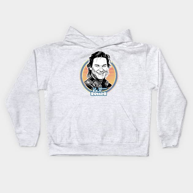 Kurt Russell /// Retro Style Fan Art Design Kids Hoodie by DankFutura